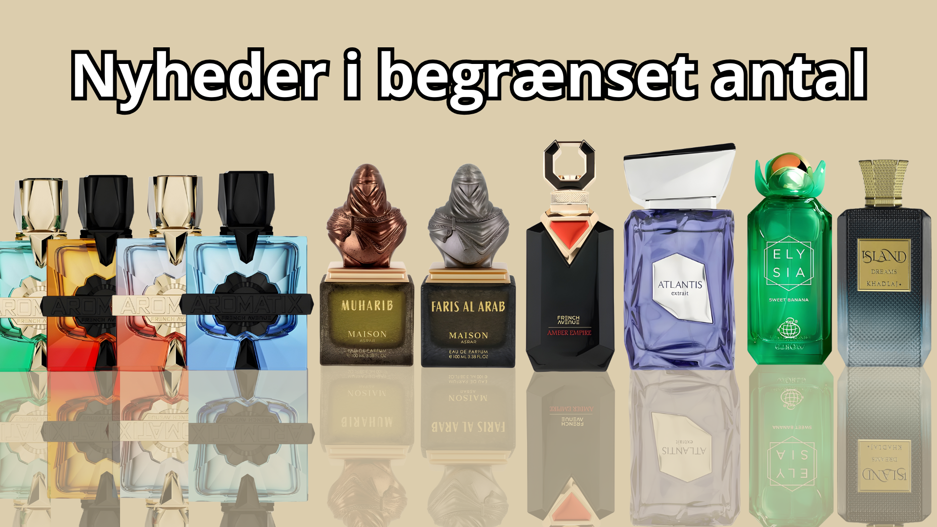 Eksklusive parfumenyheder i begrænset antal fra ParfumeDupe.dk – populære dufte inspireret af luksusparfumer.